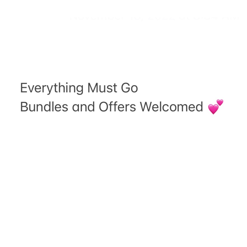 Everything must go 💕